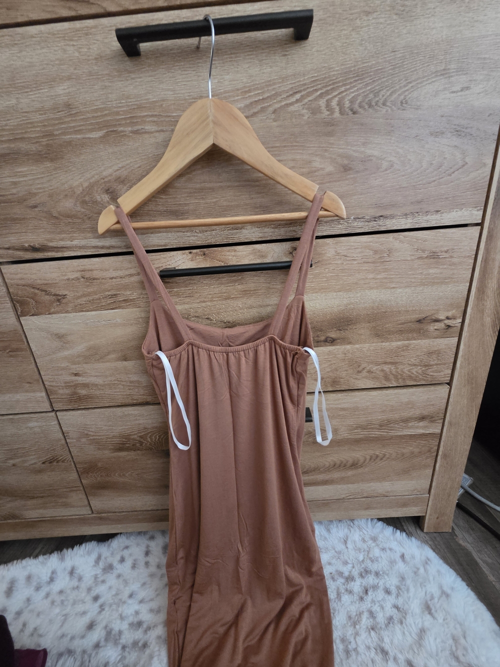 JLUXLABEL Brown Midi Dress